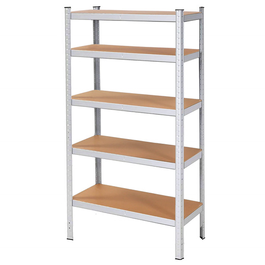 Regał metalowy z 5 półkami 180x90x30cm 875kg do garażu, piwnicy
