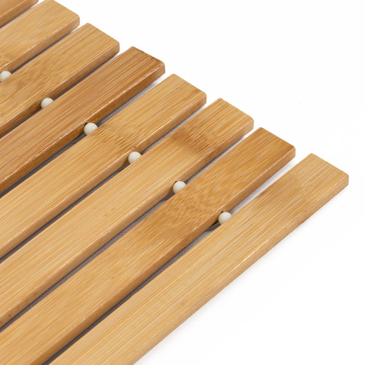 Mata łazienkowa, dywanik 80x50 cm antypoślizgowy, bambusowy