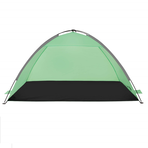 Namiot plażowy, ogrodowy 210x120x112 cm turystyczny z pokrowcem, filtrem UV zielono-szaro-czarny