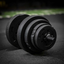 Hantel do ćwiczeń 40 kg hantla regulowana zestaw obciążeń 2x20 kg gryf do treningu siłowego