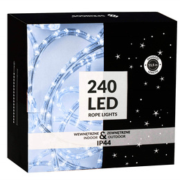 Wąż świetlny 240 Led zimny biały 11,5 m z programatorem IP44