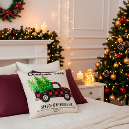 Poszewki świąteczne 40x40cm 4 szt. zestaw ozdobny na poduszki jaśki różne wzory