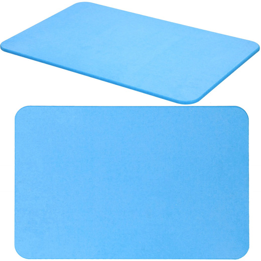 Mata łazienkowa diatomitowa 60x40x0,9 cm antypoślizgowy dywanik niebieski