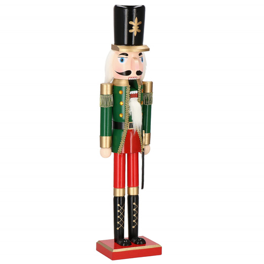 Dziadek do orzechów 60 cm drewniany żołnierzyk multikolor, figurka świąteczna
