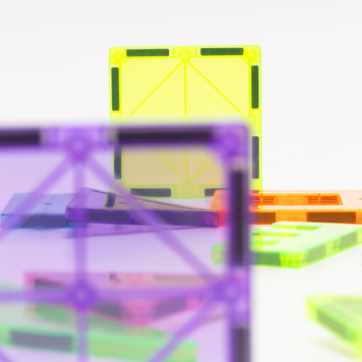 Klocki magnetyczne 3D zestaw 48 szt. klocki konstrukcyjne dla dzieci, kolorowe