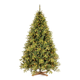 Choinka sztuczna 180 cm Premium Royal Trees świerk syberyjski z drewnianym stojakiem