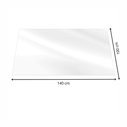 Mata ochronna pod krzesło, fotel biurowy 140x100 cm podkładka na biurko przezroczysta