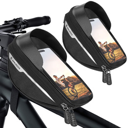 Sakwa rowerowa z uchwytem na telefon torba na kierownicę roweru etui wodoodporne