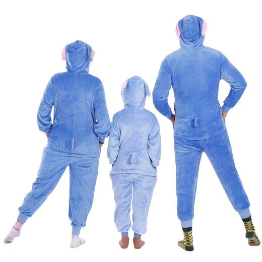 Piżama kigurumi Stitch kombinezon jednoczęściowy dziecięcy rozmiar 120-130 cm