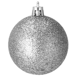 Bombki choinkowe 30 szt. ozdoby świąteczne szare srebrne