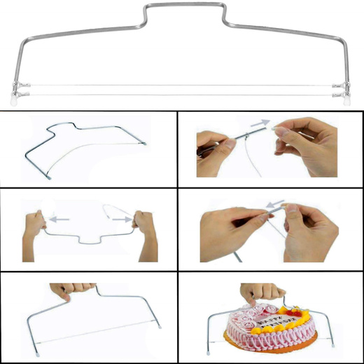 Duży nóż strunowy do cięcia biszkoptu, ciasta 32 cm