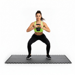 Mata treningowa, ochronna 6 szt. puzzle z pianki EVA 1,2 cm antypoślizgowe, grafitowe