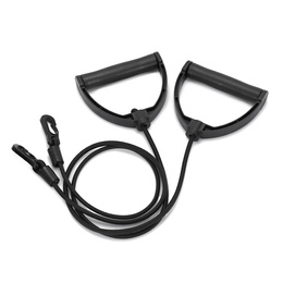 Stepper prosty do ćwiczeń z linkami i licznikiem, trening cardio, fitness czarny