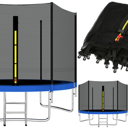 Osłona na sprężyny z siatką do trampoliny zewnętrzną 10FT 300/305/312 cm niebieska