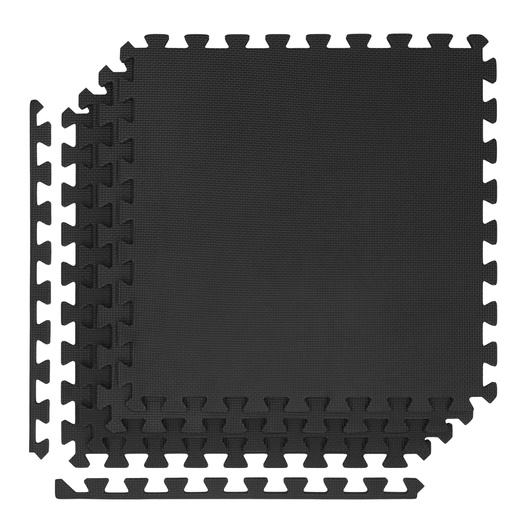 Mata treningowa, ochronna 4 szt. puzzle z pianki EVA 2 cm antypoślizgowe, grafitowe