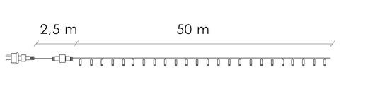 Lampki choinkowe 1000 led multikolor 50m oświetlenie świąteczne IP44