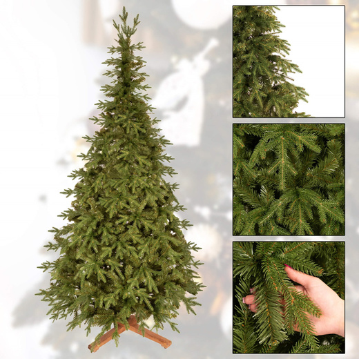 Choinka sztuczna 240 cm świerk himalajski jak żywy PE Royal Trees premium drzewko świąteczne