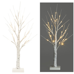 Świecące drzewko 60 cm brzoza 25 Led drzewko świąteczne dekoracja ozdoba świetlna