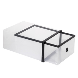 Pudełko na buty z szufladą 35x23x12 cm biały organizer zestaw 10 szt.