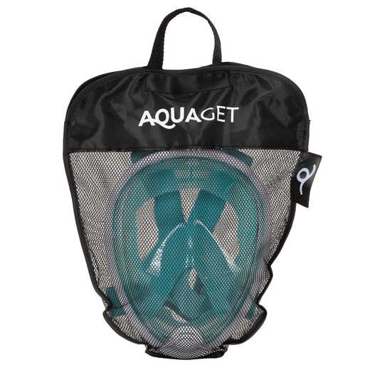 Maska do nurkowania L/XL pełnotwarzowa, z rurką, AntiFog, DryTop do snorkelingu regulowana