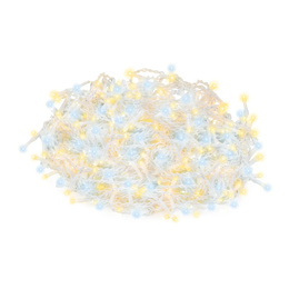 Kurtyna świetlna 300 led girlanda, lampki wewnętrzno-zewnętrzne sople biały ciepły + biały flash