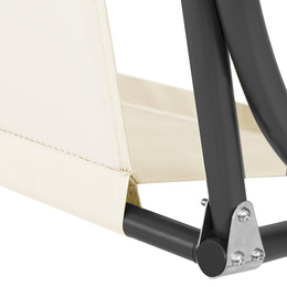 Materiał na siedzisko huśtawki ogrodowej 130 x 100 cm tkanina wodoodporna ecru