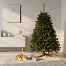 Choinka sztuczna 150 cm Premium Royal Trees świerk syberyjski z drewnianym stojakiem