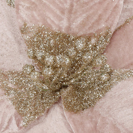 Sztuczna gwiazda betlejemska gałązka poinsecja kwiat różowy