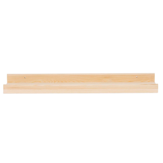 Półka ścienna na przyprawy, książki 60 cm zestaw 2 szt. półki wiszące naturalny brąz