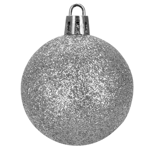 Bombki choinkowe 100 szt. zestaw dekoracji świątecznych zawieszki nietłukące srebrne