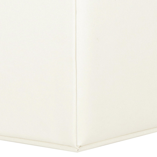 Szkatułka na biżuterię ekoskóra 17,5x12x13,5 cm kremowy organizer z przegródkami
