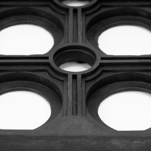 Wycieraczka wejściowa, mata pod drzwi 90x60 ażurowa, czarno-grafitowa