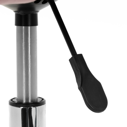 Fotel biurowy obrotowy krzesło na kółkach do nauki, pracy regulowane ergonomiczne różowe