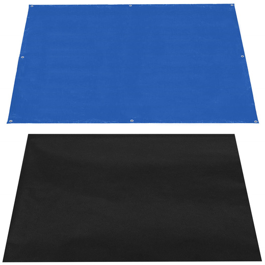 Piaskownica zamykana z ławkami 150x150 cm drewno impregnowane z plandeką i podłożem