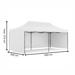 Namiot handlowy 3x6 m ogrodowy, pawilon na imprezy, catering biały