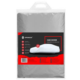 Pokrowiec na samochód 540x175x150cm wodoodporna plandeka na auto szara