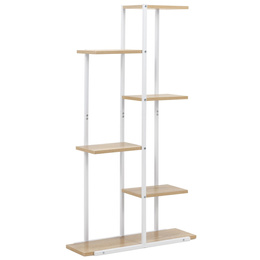 Kwietnik metalowy 113 cm stojak na kwiaty z 6 półkami loft wielopoziomowy nowoczesny