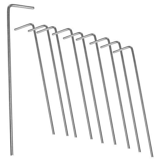 Śledzie do namiotu 10 szt. 17,5 cm stalowe szpilki namiotowe