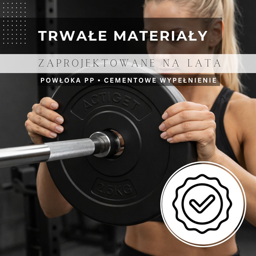 Obciążenie 2,5 kg talerz kompozytowy 31 mm krążek do sztangi hantli