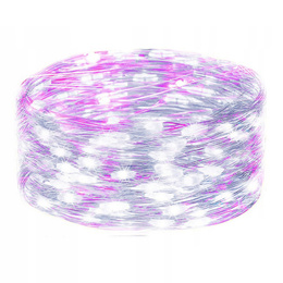 Lampki choinkowe 100 LED druciki mikro na baterie