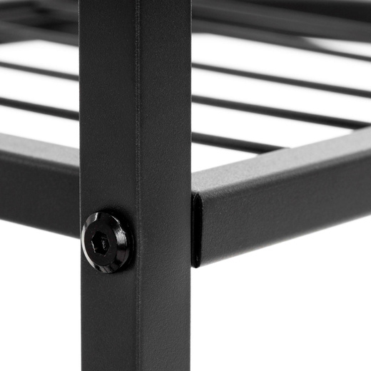 Kwietnik metalowy, stojący 79 cm regał na rośliny 5 poziomów, loft, czarny