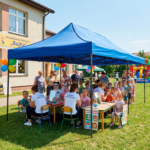 Namiot handlowy 3x6 m ogrodowy, pawilon na imprezy, catering niebieski