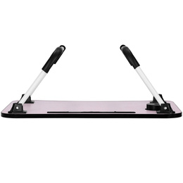 Stolik pod laptopa z miejscem na kubek i tablet, składana podstawka na komputer czarna