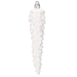 Bombki choinkowe 72 szt. biały zestaw choinkowy