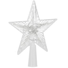 Czubek na choinkę świecąca gwiazda 10 Led szpic multikolor