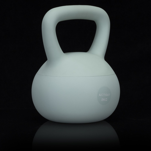 Kettlebell miękki 8 kg kula odważnik hantla ciężar do ćwiczeń fitness, turkusowy