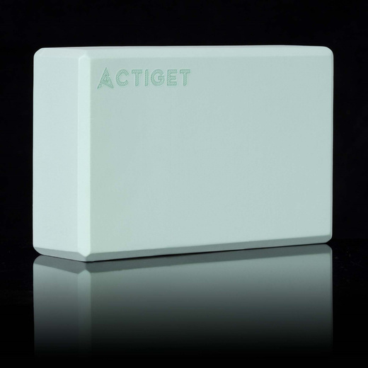 Kostka do jogi piankowa EVA 23x15x7,5 cm klocek blok do ćwiczeń pilates stretching miętowy