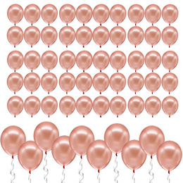 Balony na wieczór panieński, wesele, urodziny, 100 szt. rose gold