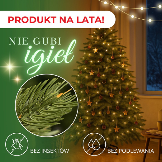 Choinka sztuczna premium 180 cm sosna naturalna