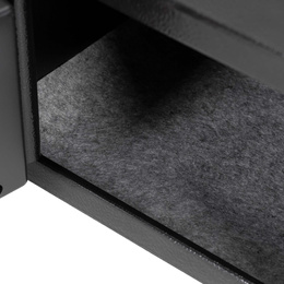 Sejf domowy na pieniądze, kasetka, skrzynka kasa pancerna z 3 kluczami czarna